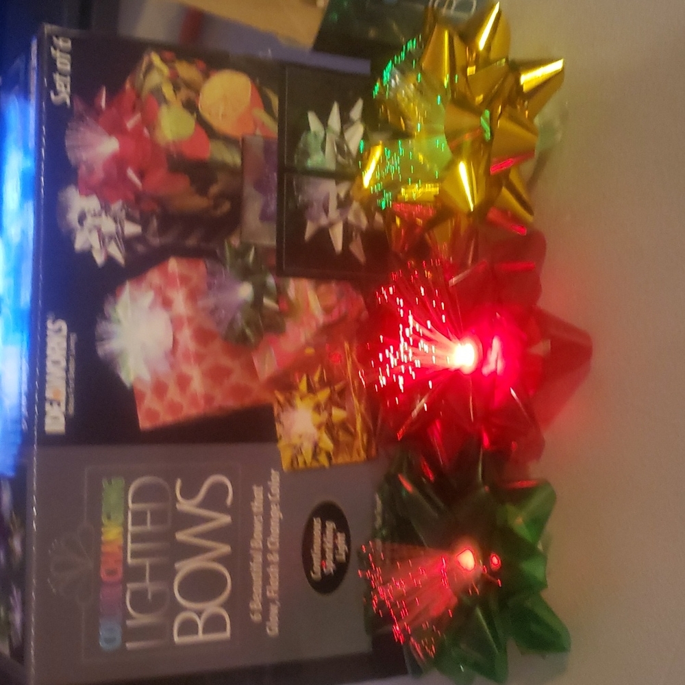 Vintage Lighted Color Changing Bows